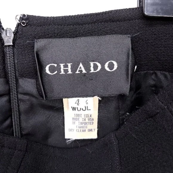 VIntage Chado Wool Skirt Silk Lining Pockets Size 4 Pockets Professional Career - Picture 10 of 14